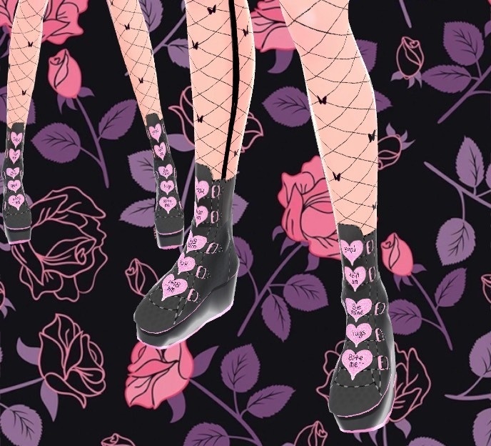 Sweetheart goth boots
