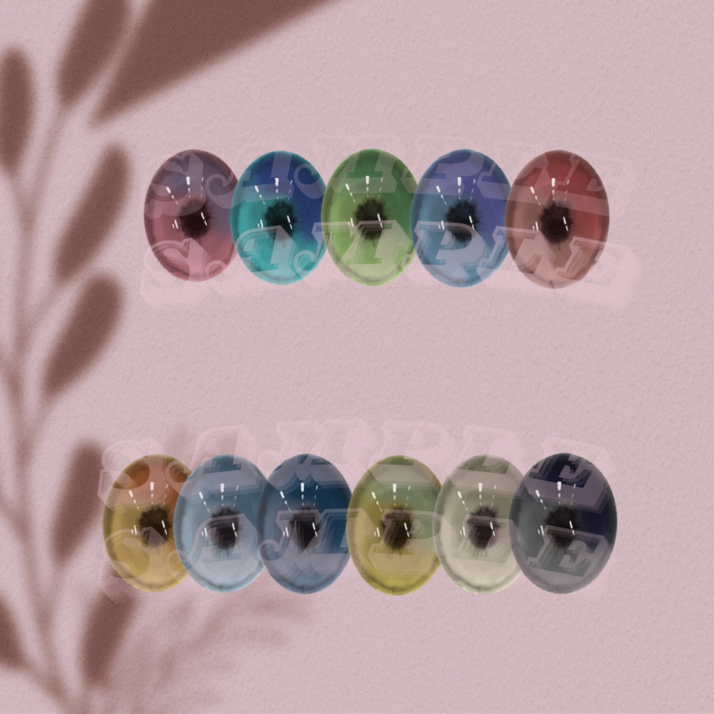 【12アバター対応】Gentle Glow Contacts【アイテクスチャー】#M102