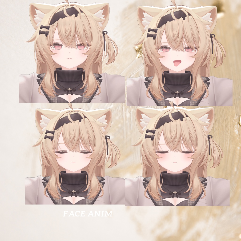 【Free】エク専用まつげ+舌テクスチャ+表情14種