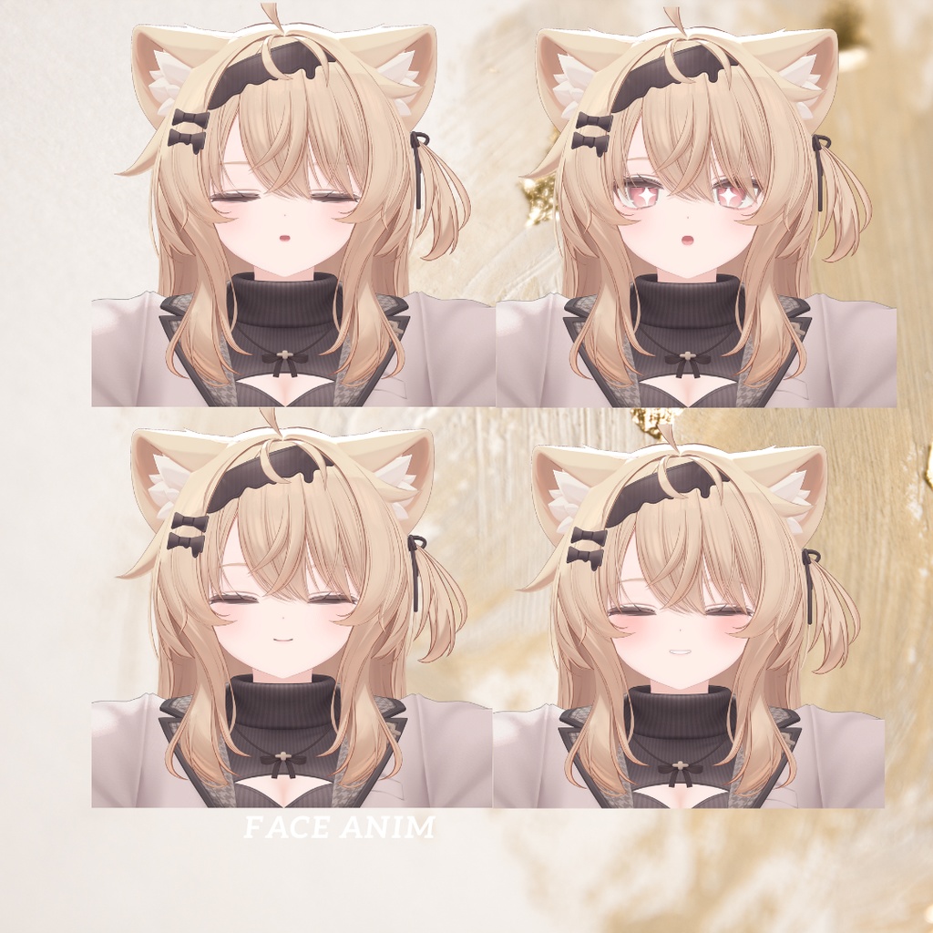 【Free】エク専用まつげ+舌テクスチャ+表情14種