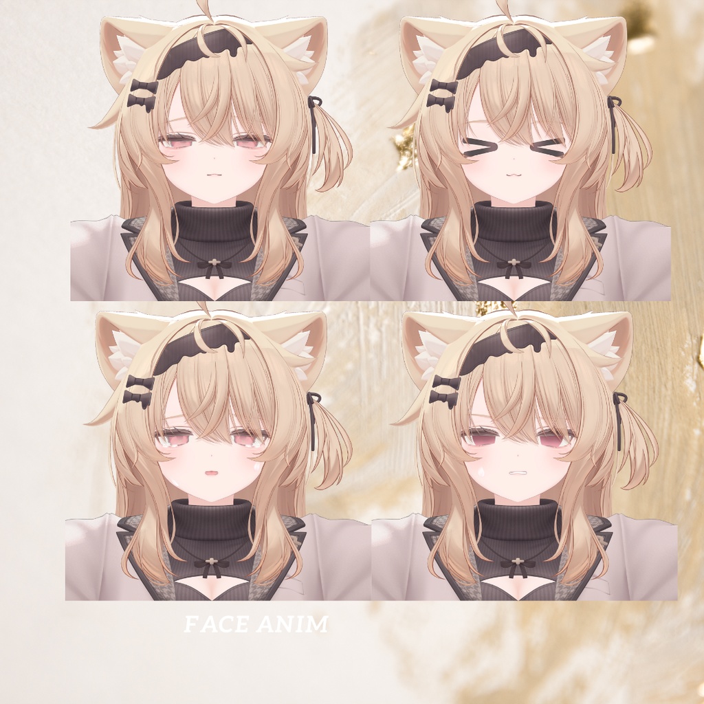 【Free】エク専用まつげ+舌テクスチャ+表情14種