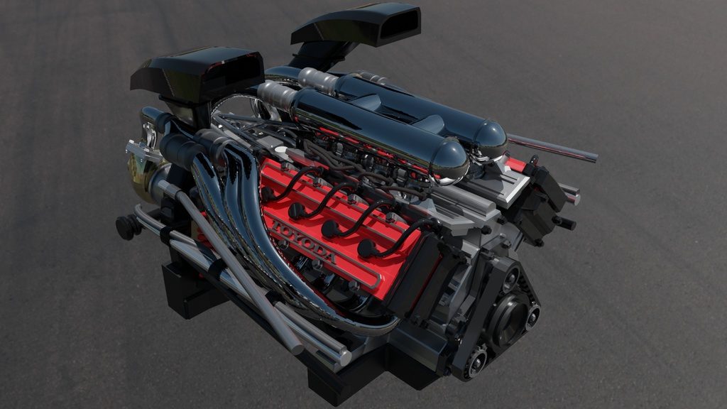 1/24 70年代V8エンジン