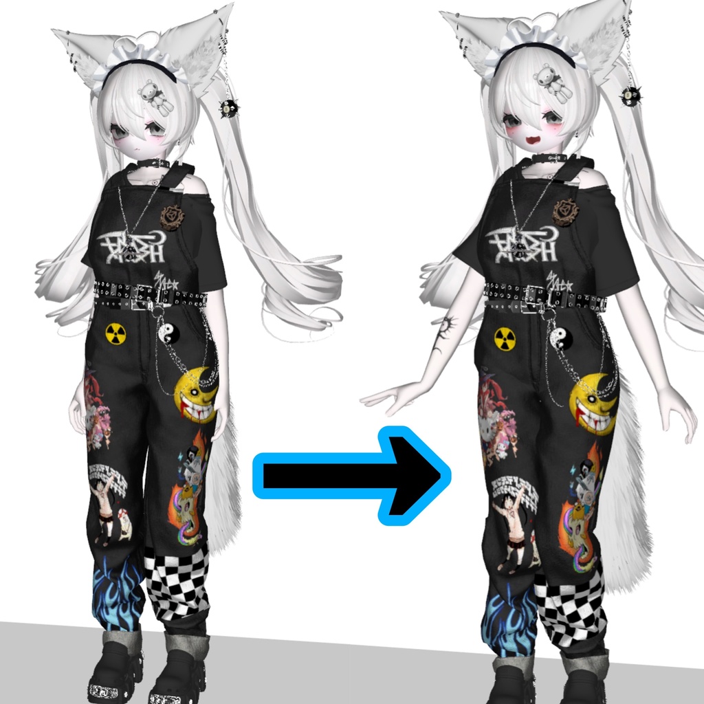 棒立を改善する可愛い立ちモーション