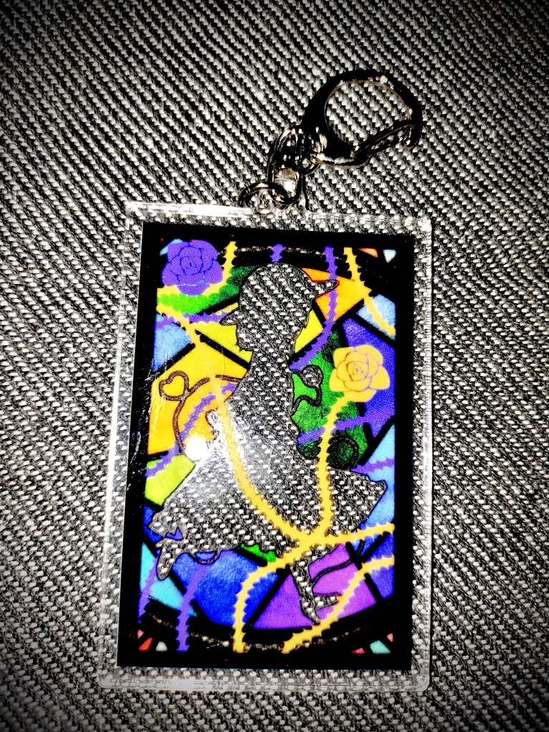 古明地こいしステンドグラス風シルエットアクリルキーホルダー