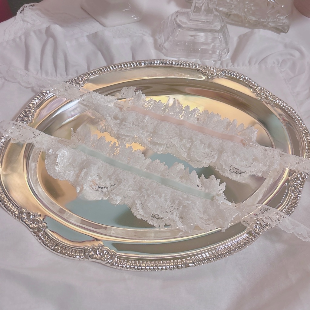 【ヘッドドレス】frill cross headdress