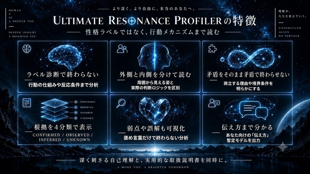 ULTIMATE RESONANCE PROFILER|AIがあなたを理解し続ける超個人最適化プロンプト