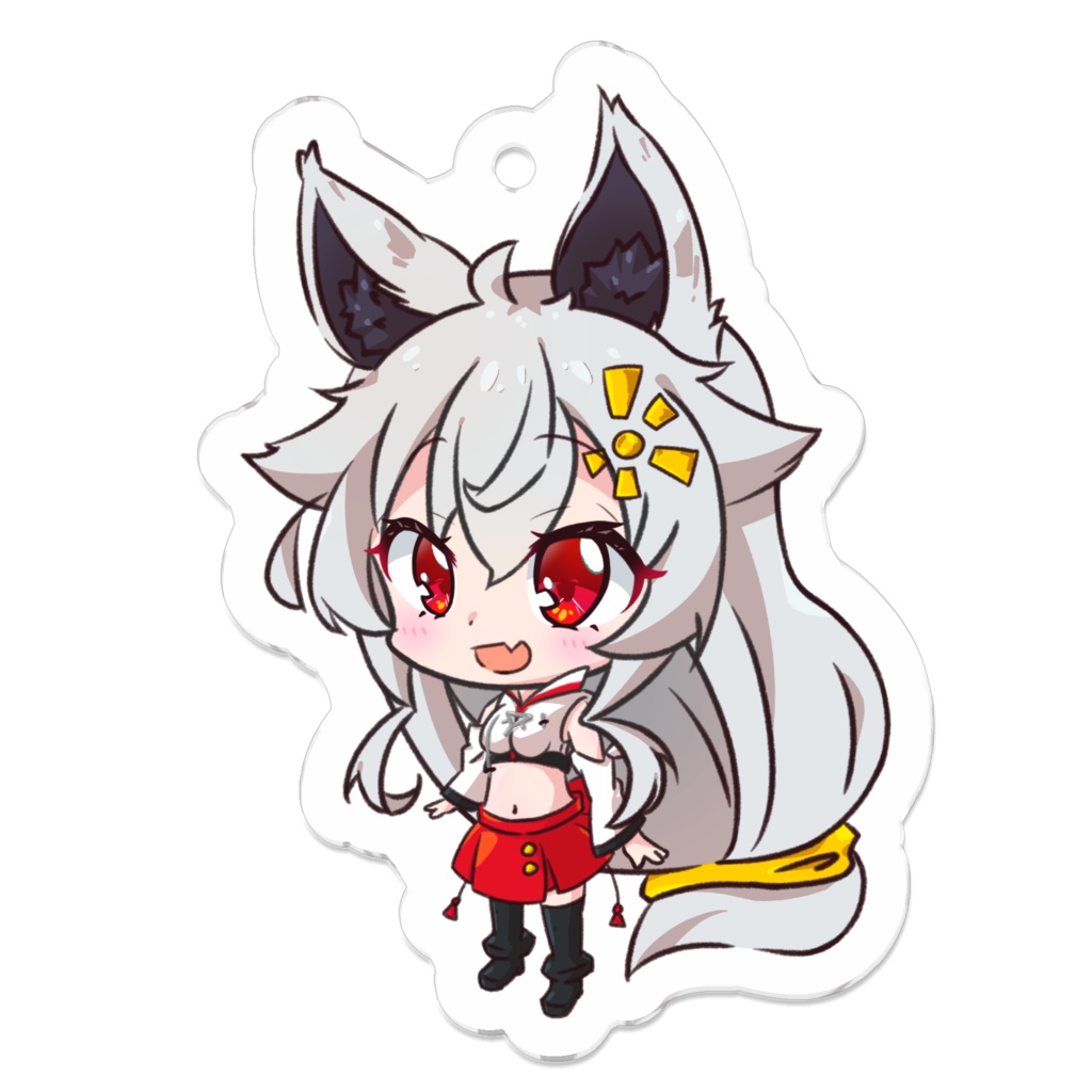 解説してくれる晴ちゃんのアクリルキーホルダー