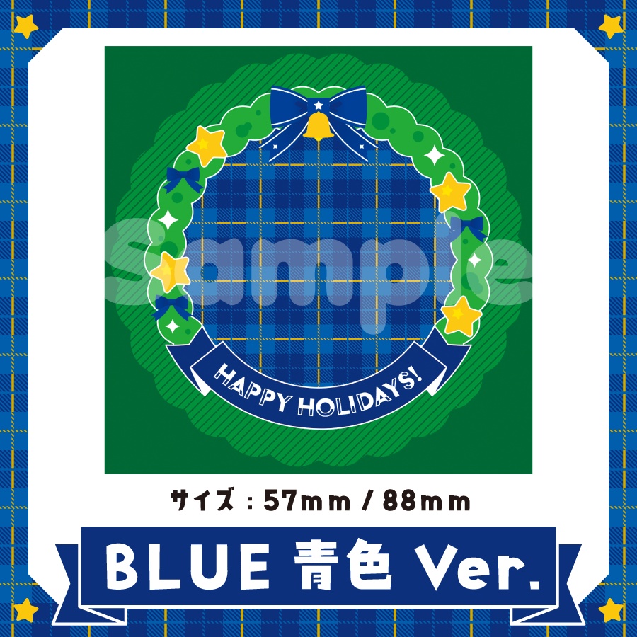 缶バッジテンプレート🎄クリスマスデザイン【グッズデザインテンプレート】