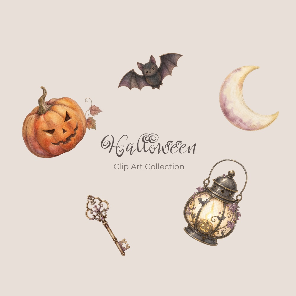 Halloween Clip Art Collection|25 PNG Elements