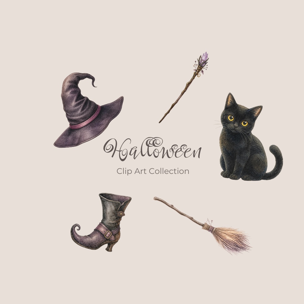 Halloween Clip Art Collection|25 PNG Elements
