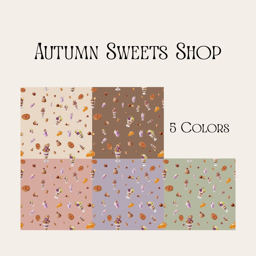 Halloween & Autumn Seamless Patterns