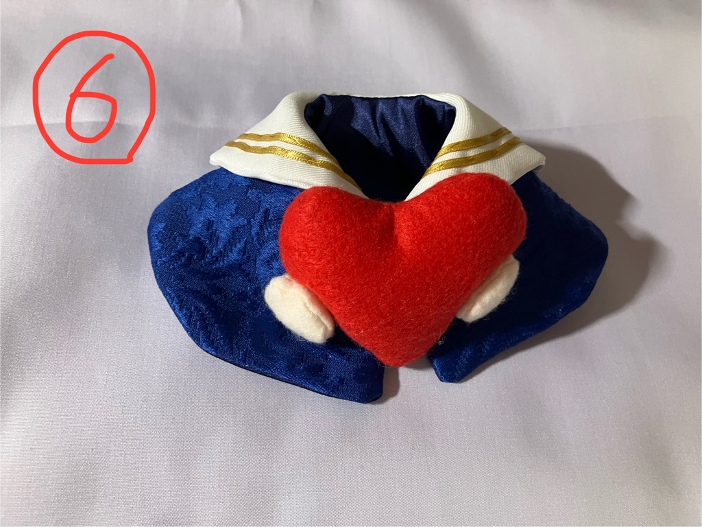 セーラーカラー抱きしめポンチョ