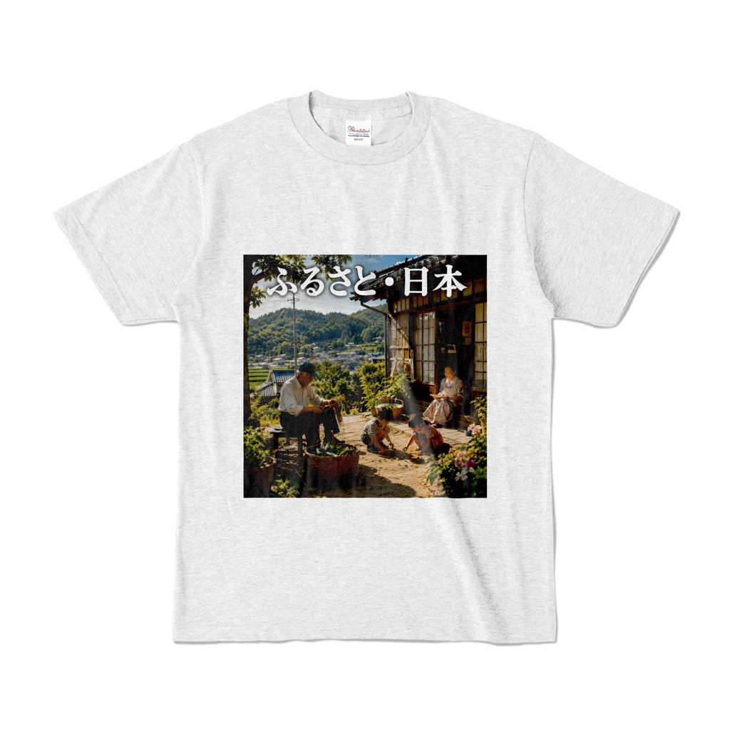 ふるさと日本 Tシャツ アッシュ(FN-009)