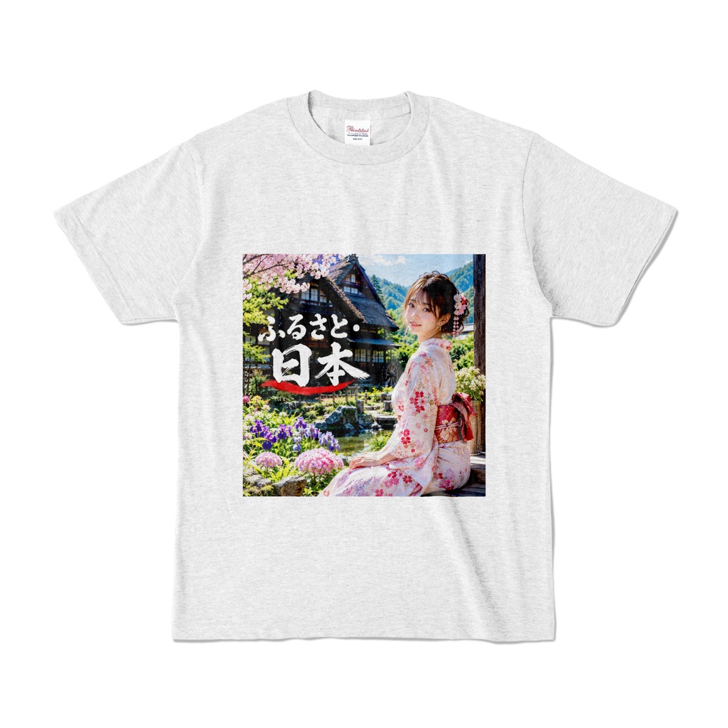 ふるさと日本　Tシャツ　アッシュ（FN-024）