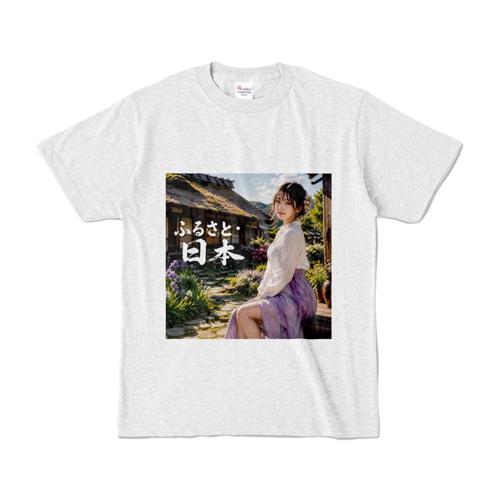 ふるさと日本 Tシャツ アッシュ(FN-027)