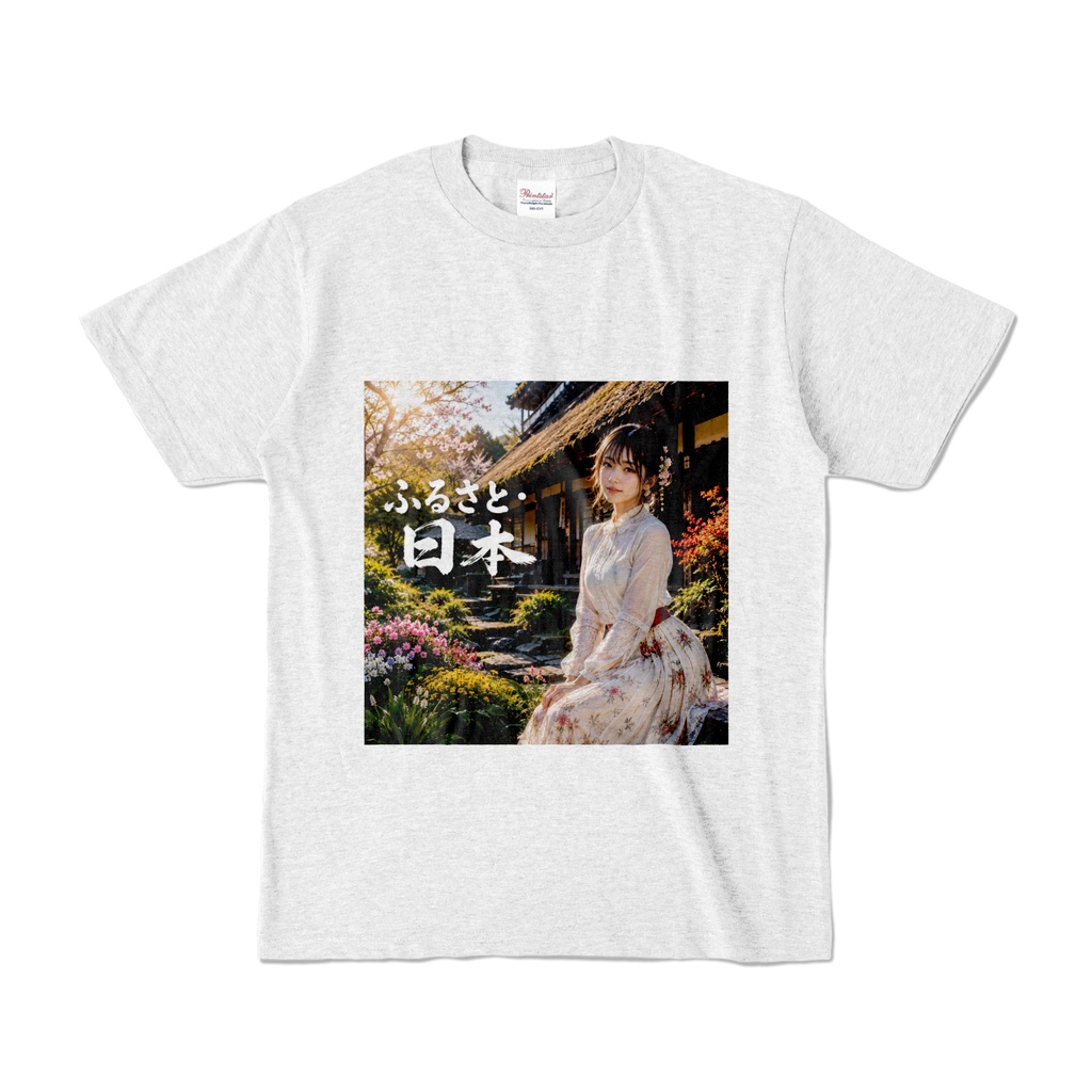 ふるさと日本　Tシャツ　アッシュ（FN-028）