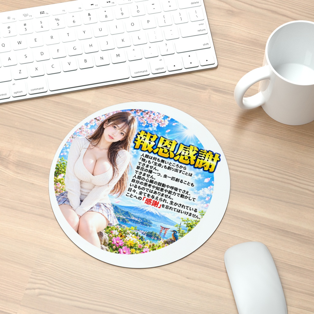 報恩感謝　マウスパッド丸型（HKMMM-022）