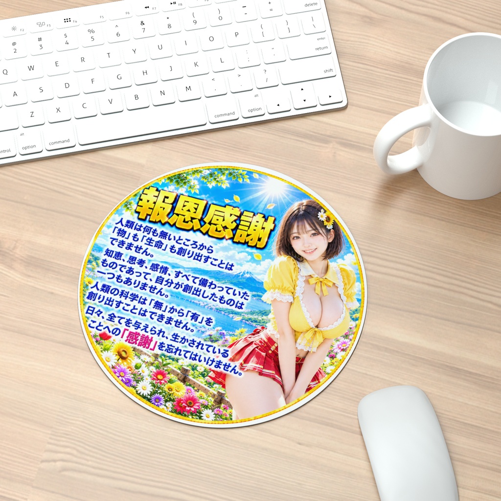 報恩感謝　マウスパッド丸型（HKMMM-037）