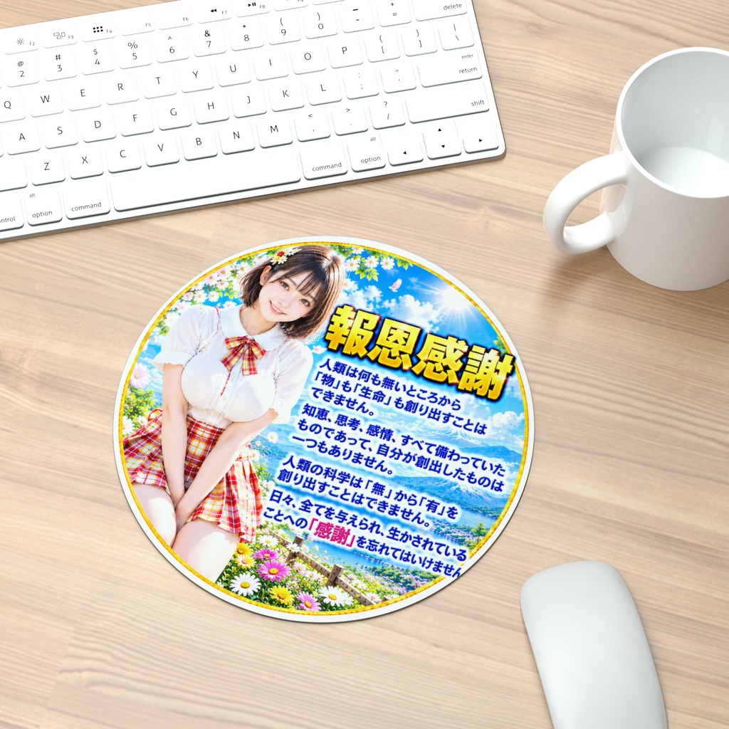 報恩感謝　マウスパッド丸型（HKMMM-042）