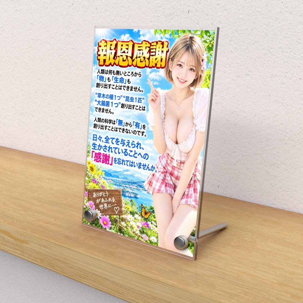 報恩感謝 アクリルフォトパネル(APHK-002)