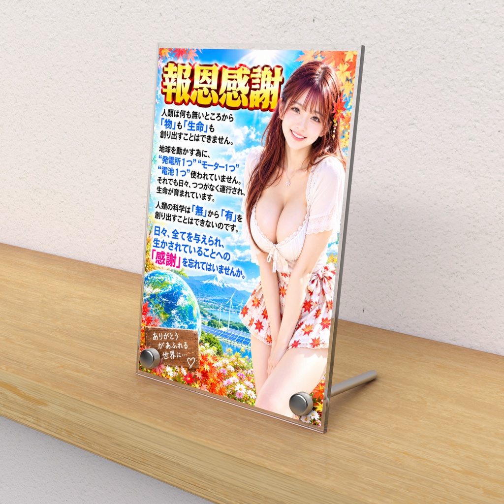 報恩感謝　アクリルフォトパネル（APHK-006）