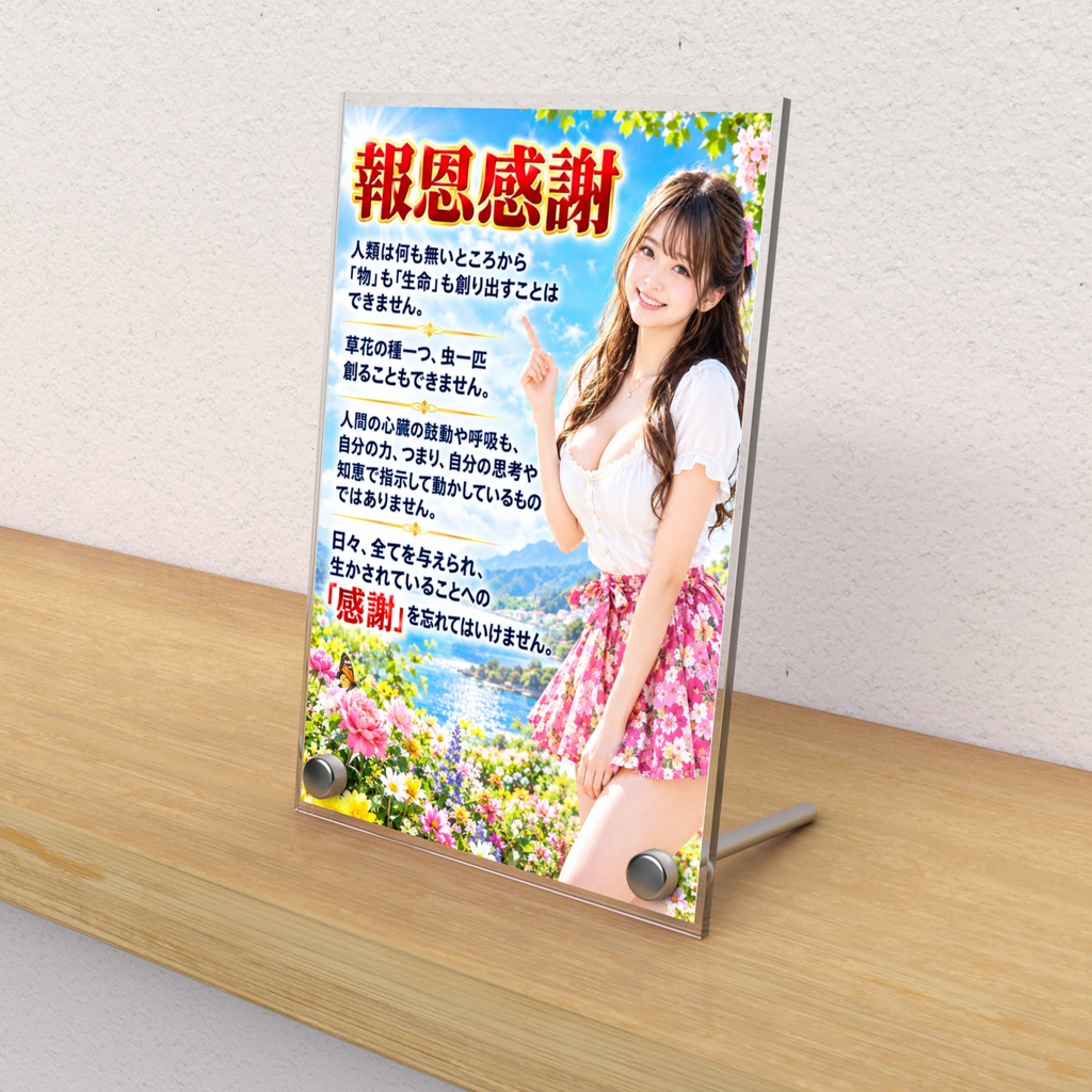 報恩感謝　アクリルフォトパネル（APHK-015）