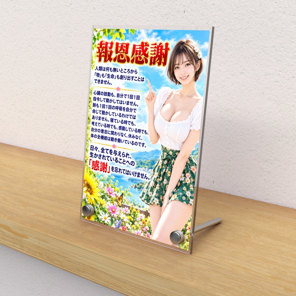 報恩感謝　アクリルフォトパネル（APHK-019）