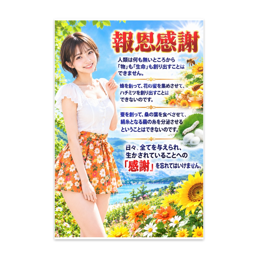 報恩感謝　ポストカード（PCHKM-005）