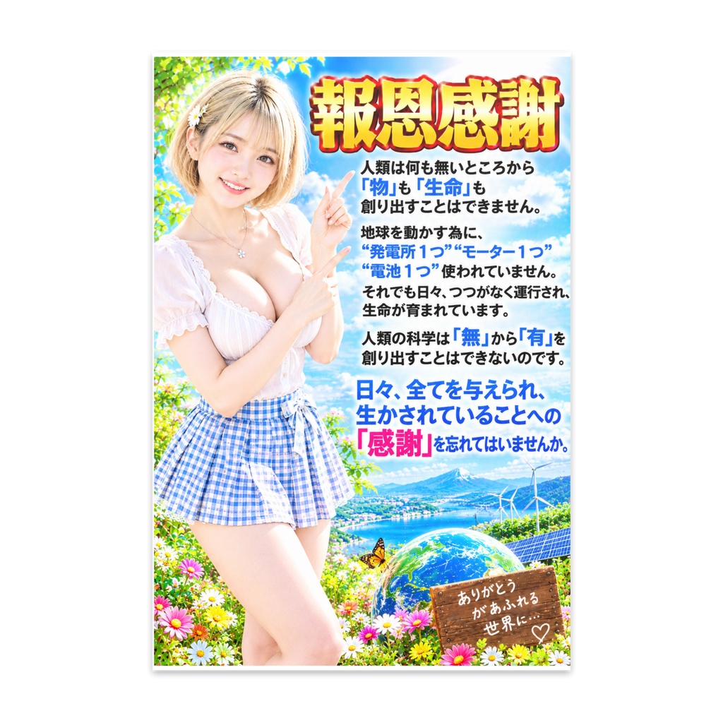 報恩感謝　ポストカード（PCHKM-012）