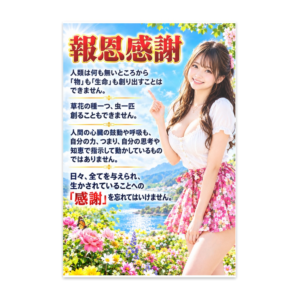 報恩感謝　ポストカード（PCHKM-015）