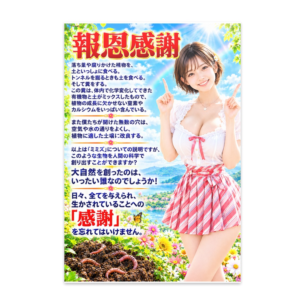 報恩感謝　ポストカード（PCHKM-017）