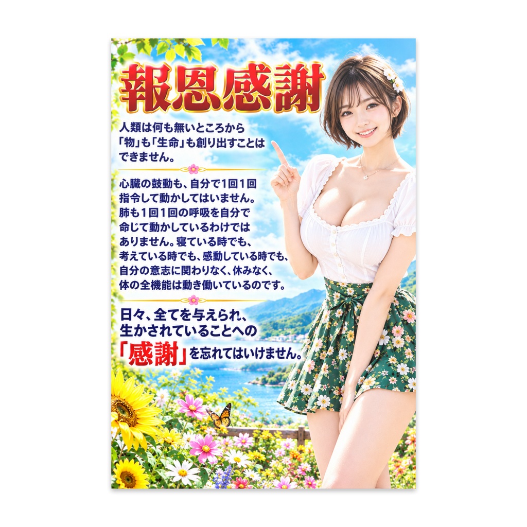 報恩感謝　ポストカード（PCHKM-019）