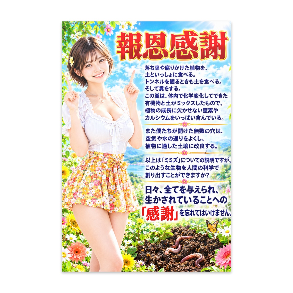 報恩感謝　ポストカード（PCHKM-022）