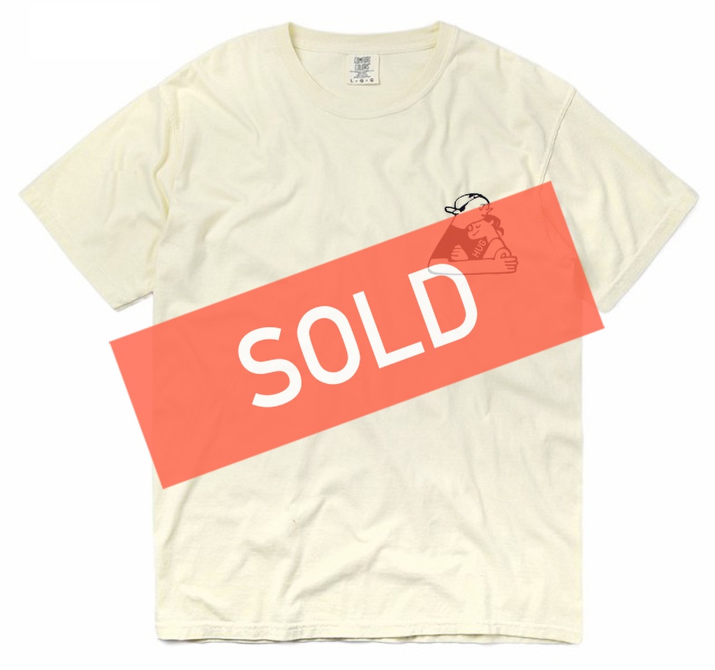 HUG Tシャツ / アイボリー（Lサイズのみ）