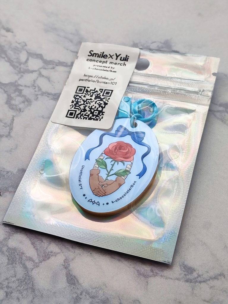 【パールブルー】スマユリ概念アクリルキーホルダー