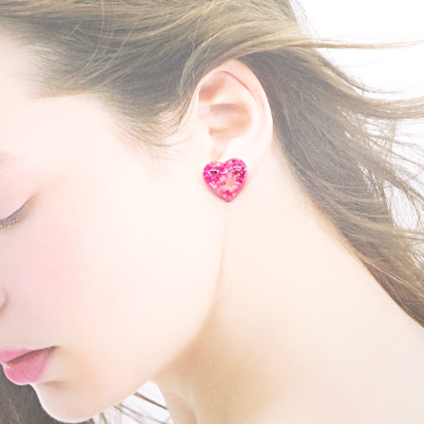 A3!/エースリー 春組イメージ フラワーレジン ハートピアス