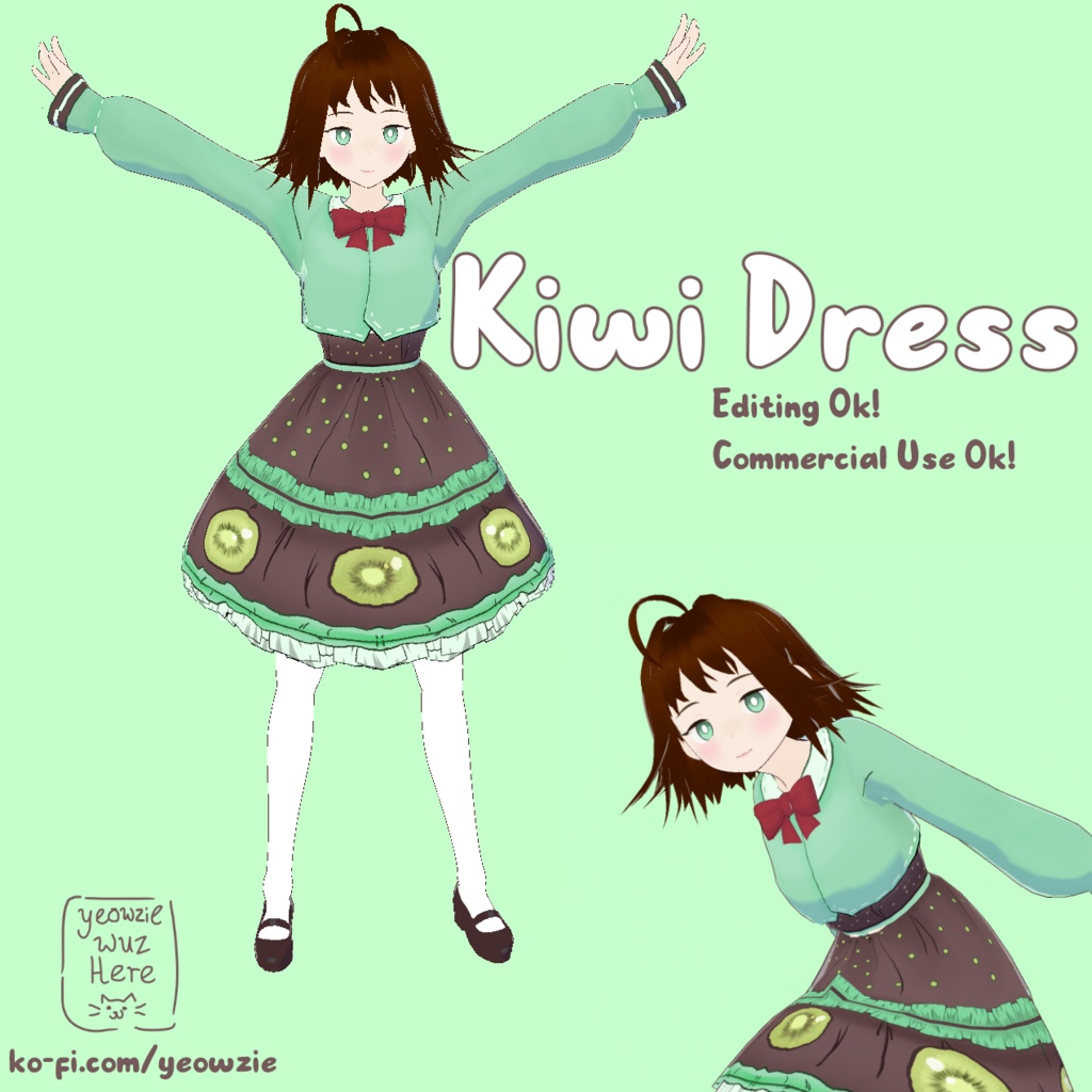 Vroid Kiwi Dress