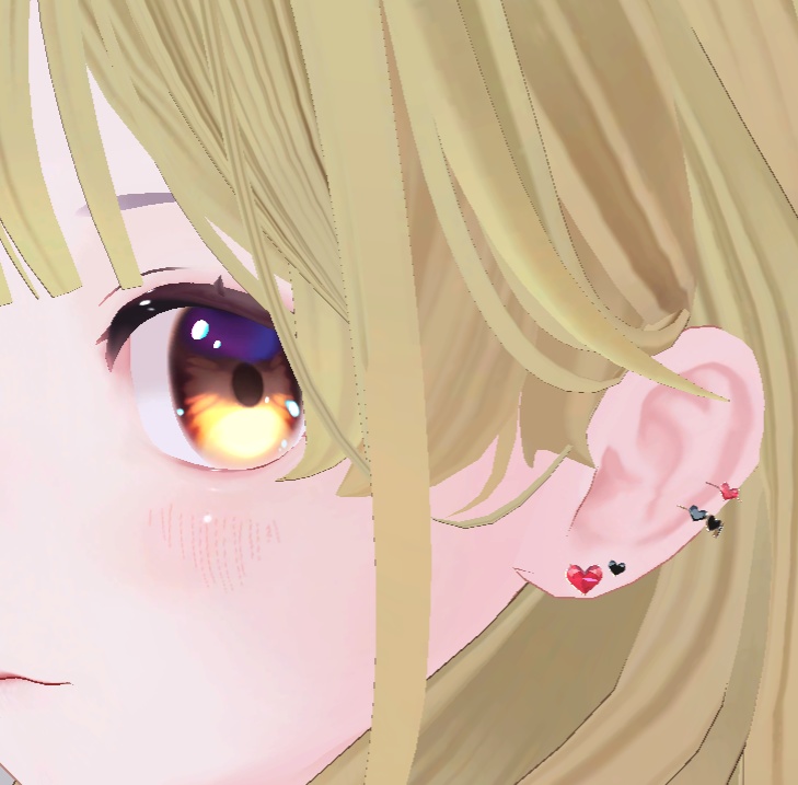 ハートのアクセサリー