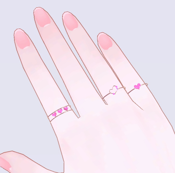 ハートのアクセサリー