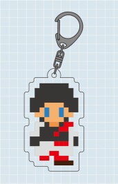 ドット絵風アクリルキーホルダー【バーソロミュー】