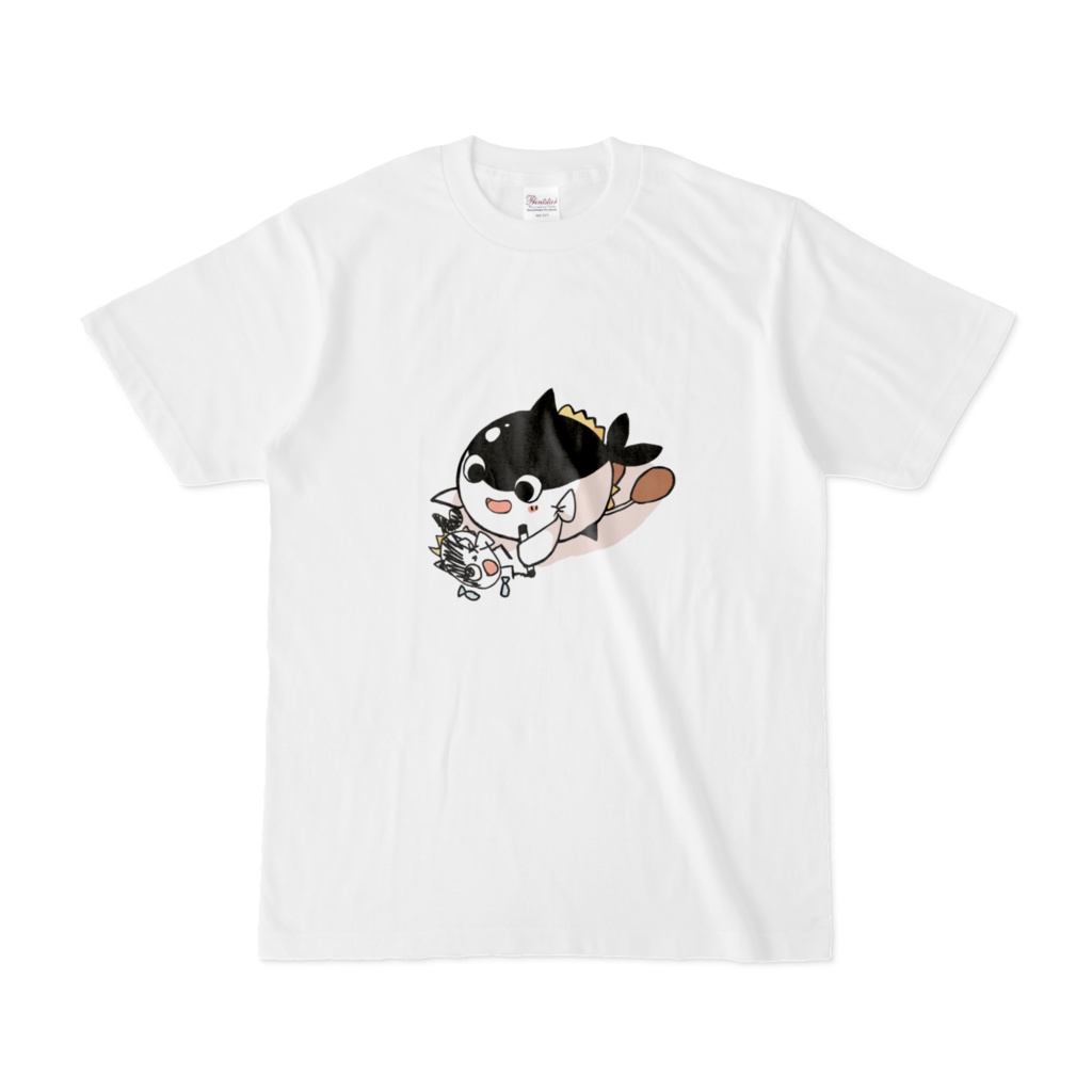 まぐろんTシャツ-白