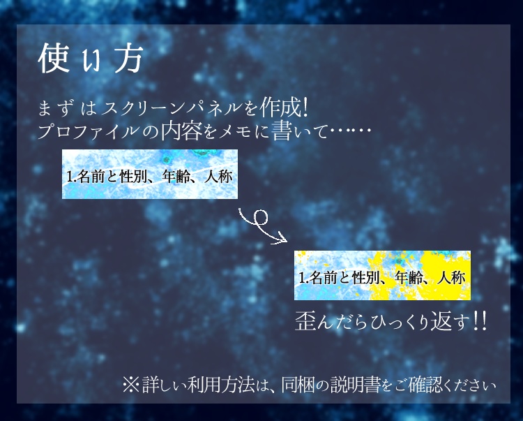 【イフ・イフ・イフ】プロファイル用パネルセット