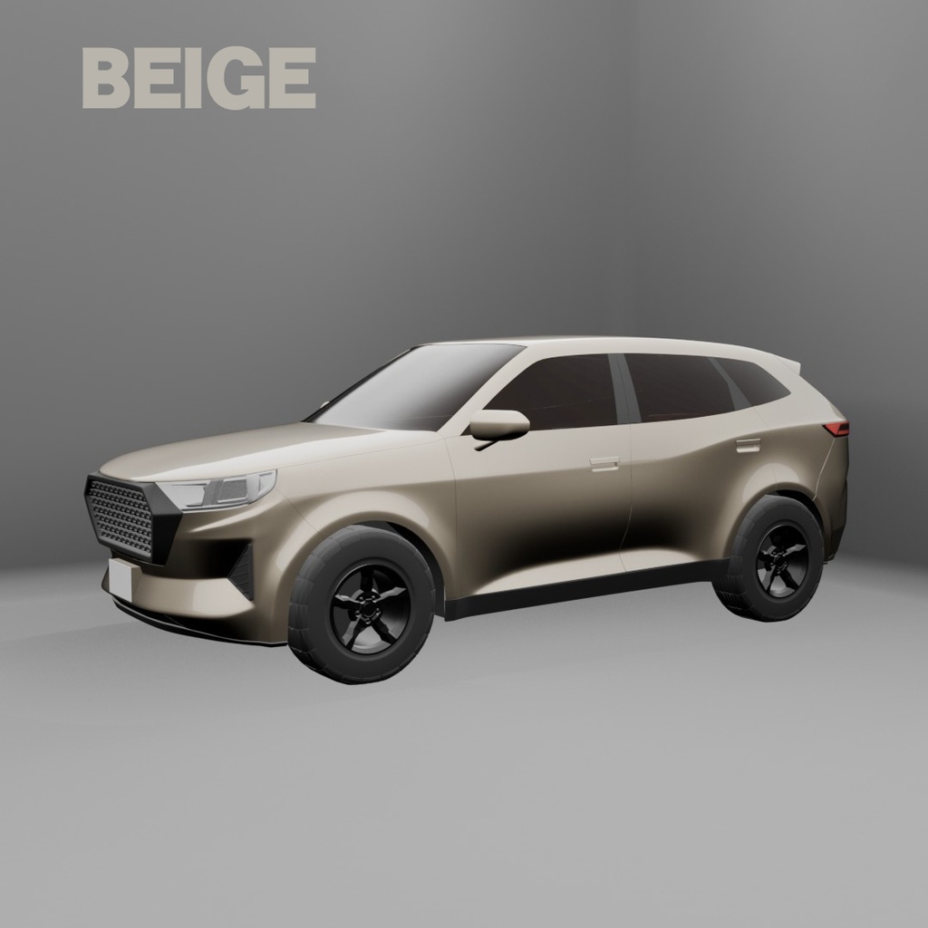 【意匠法改正対策済】3D MODEL オリジナルデザイン 中型サイズ SUV