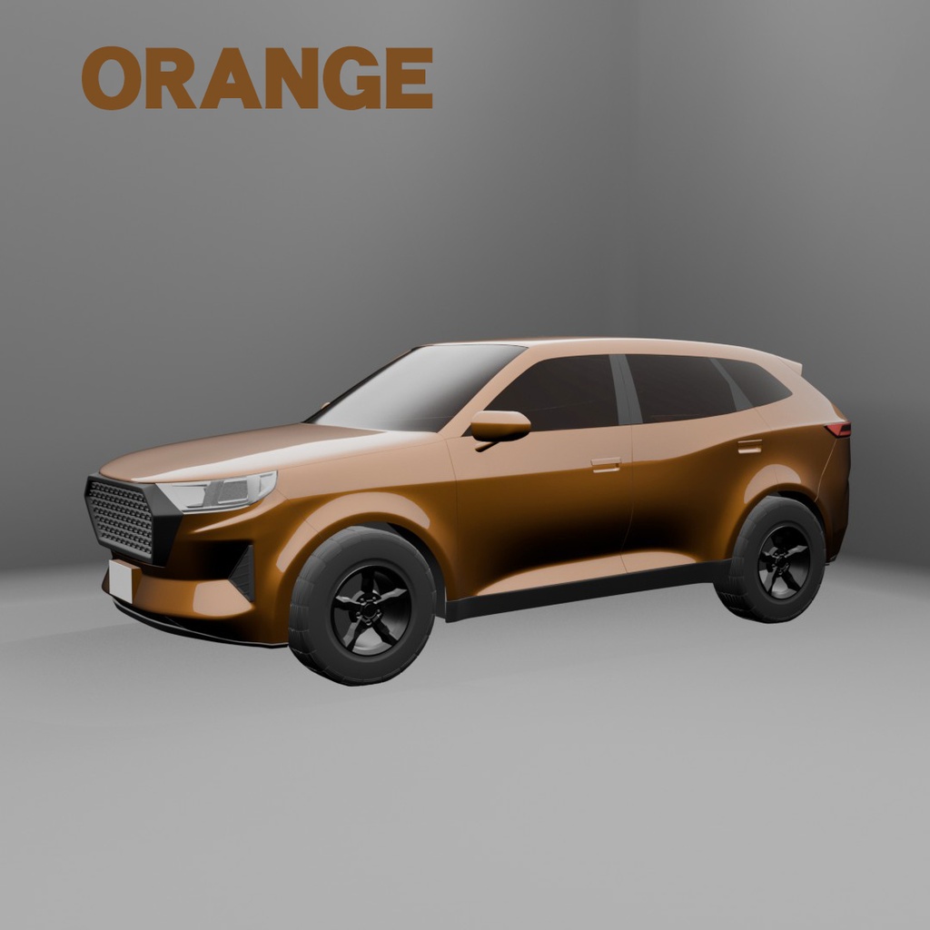 【意匠法改正対策済】3D MODEL オリジナルデザイン 中型サイズ SUV