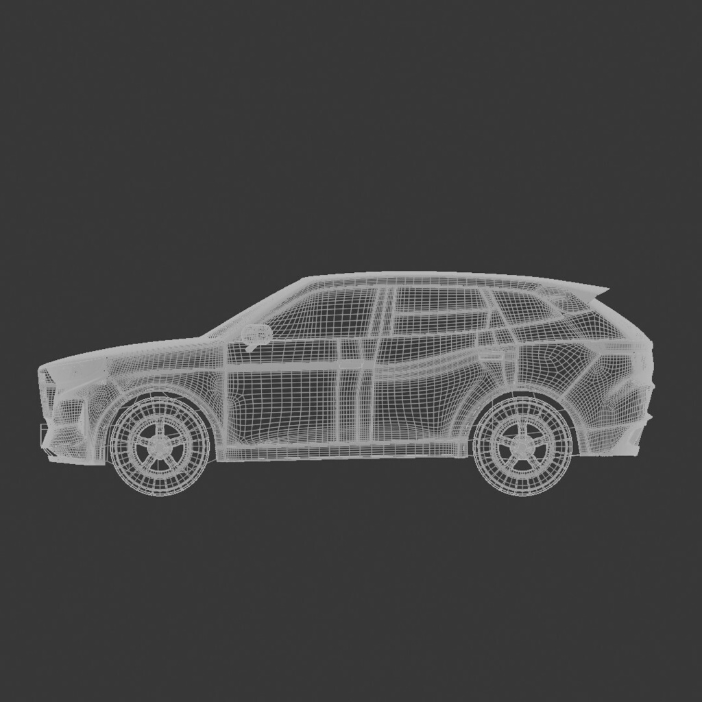 【意匠法改正対策済】3D MODEL オリジナルデザイン 中型サイズ SUV