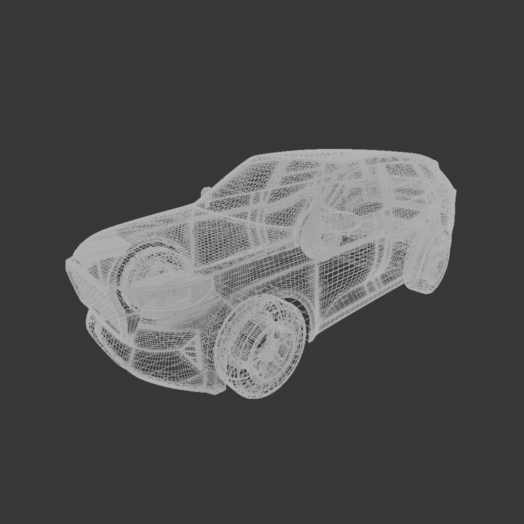 【意匠法改正対策済】3D MODEL オリジナルデザイン 中型サイズ SUV