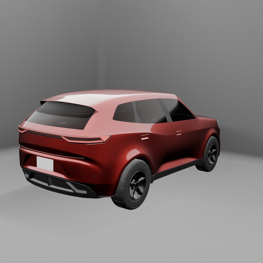 【意匠法改正対策済】3D MODEL オリジナルデザイン 中型サイズ SUV