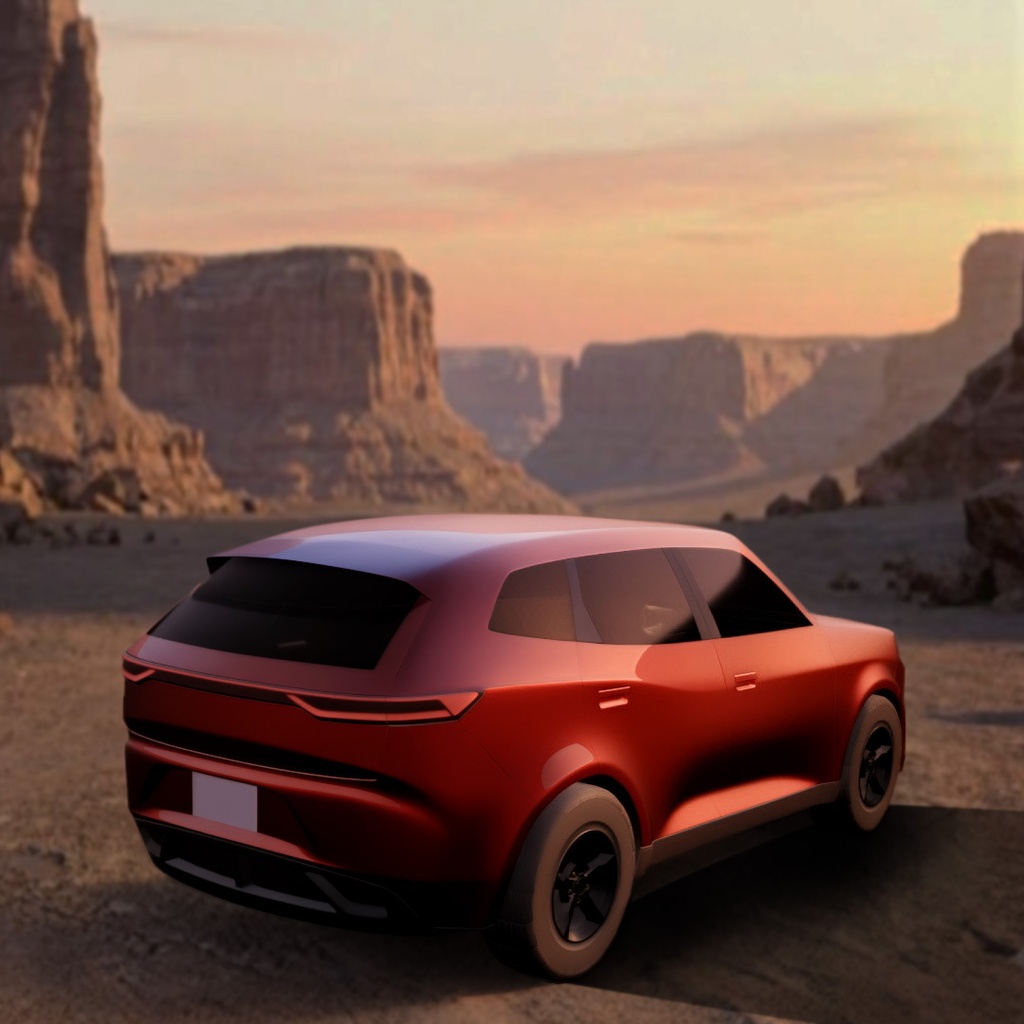 【意匠法改正対策済】3D MODEL オリジナルデザイン 中型サイズ SUV