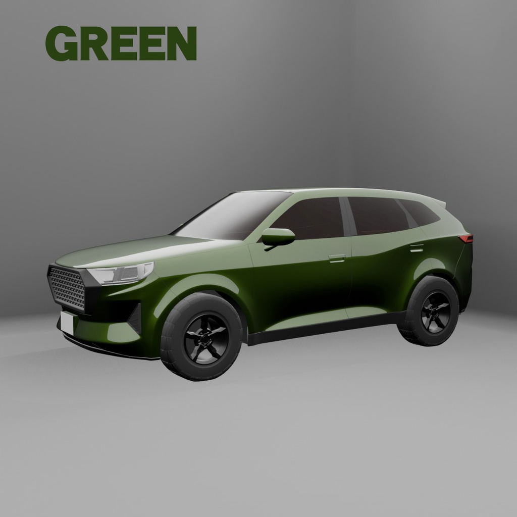 【意匠法改正対策済】3D MODEL オリジナルデザイン 中型サイズ SUV