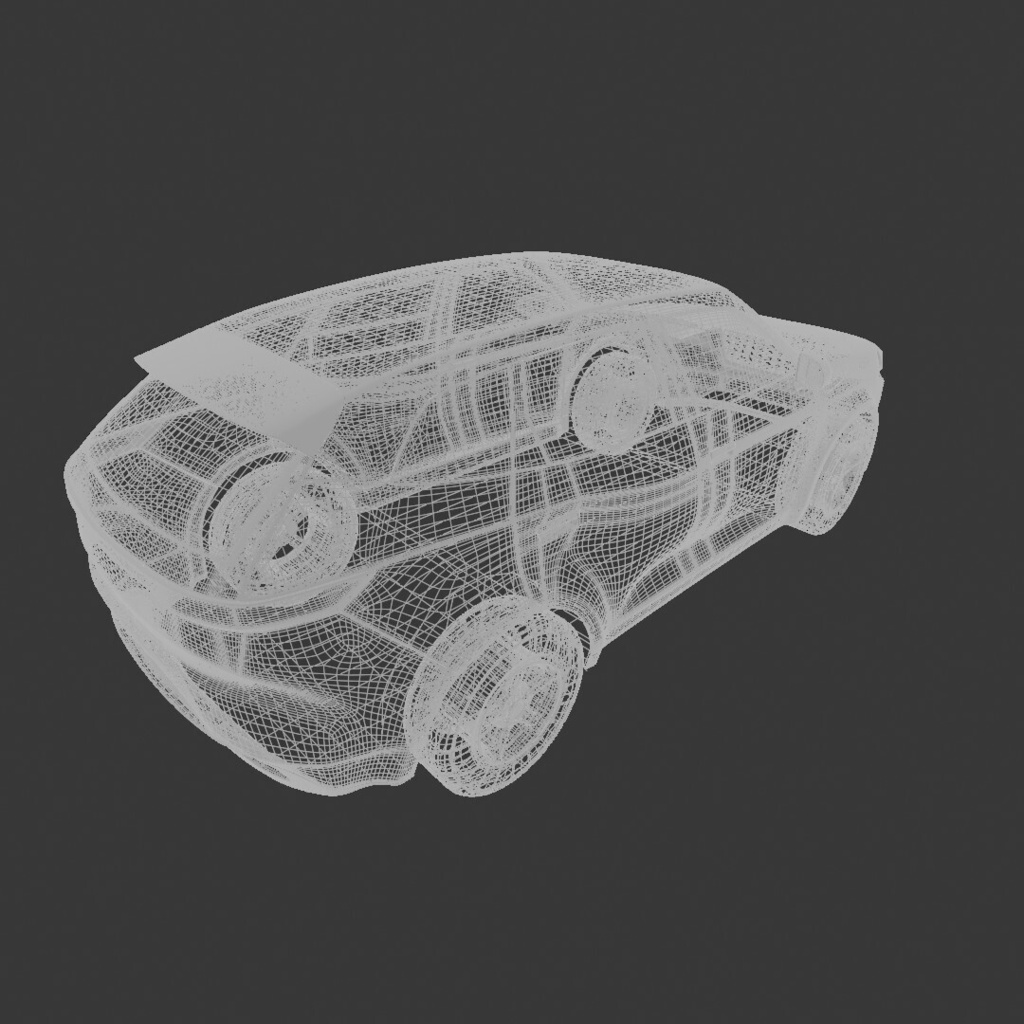 【意匠法改正対策済】3D MODEL オリジナルデザイン 中型サイズ SUV
